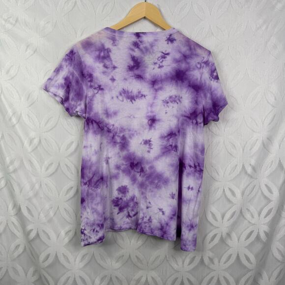 Chaser David Bowie Purple Tie Dye Tee Size L NWT - Picture 4 of 7